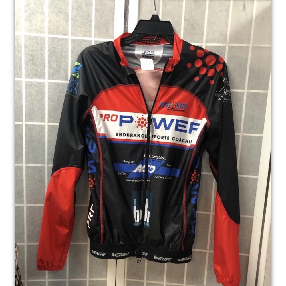 Verge,Men’s,sport Jersey,cycling,Black/Red,SizeS.: